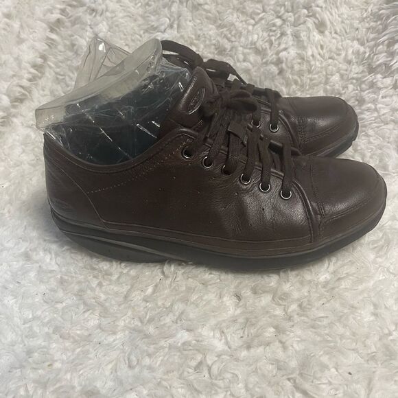 MBT400273-01 Brown Leather Toning Walking Shoes Women SZ10-10.5 - Picture 6 of 10